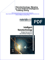 Textbook Ebook Intelligent Nanotechnology Merging Nanoscience and Artificial Intelligence Yuebing Zheng All Chapter PDF