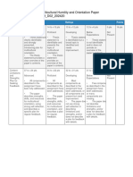 Personal Strategies For Multicultural Humility and Orientation Paper Grading Rubric