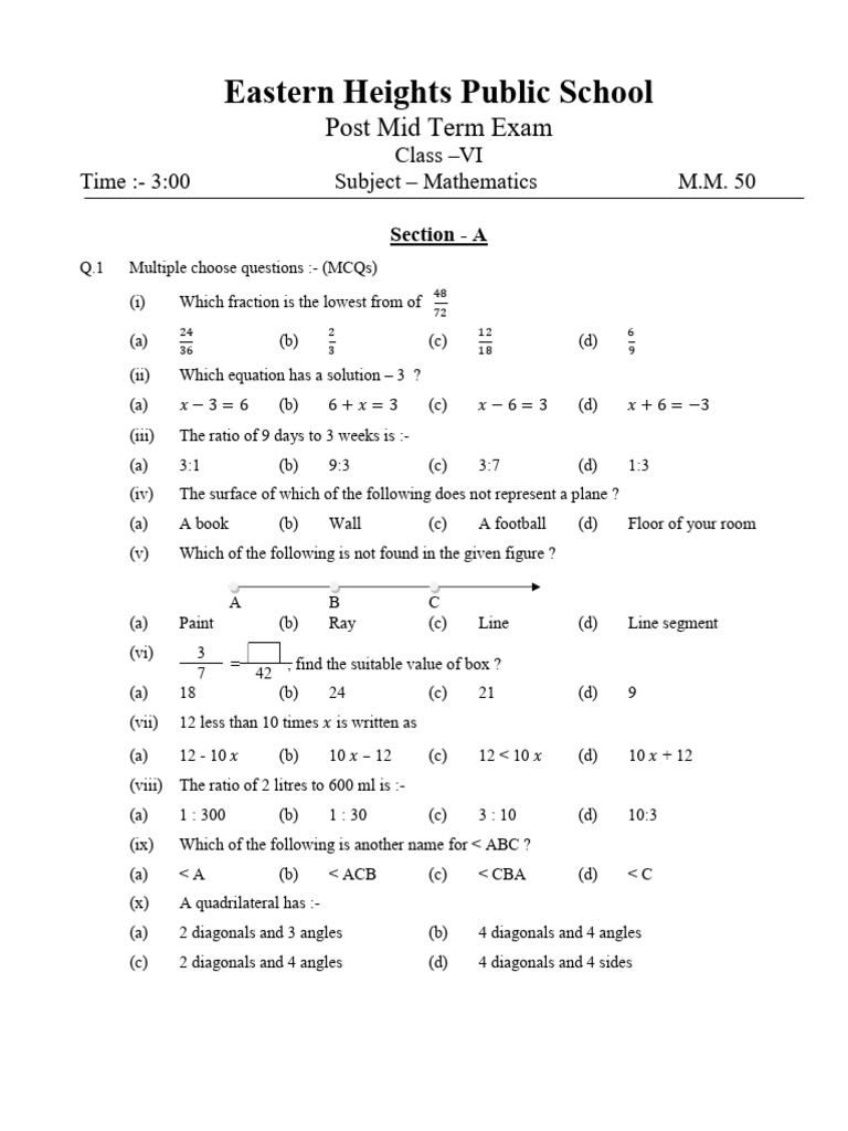 Class 6 Mathematics Pdf Mathematics Mathematical Objects