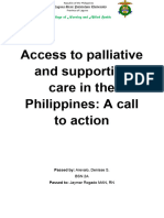Access To Palliative and Supportive Care in The Philippines - A Call To Action
