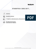 Exàmens Destadística I 2002-2017