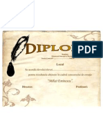 Diploma Locul 1,2,3