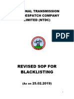SOP For Blacklisting