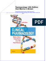 Textbook Ebook Clinical Pharmacology 12Th Edition Edition Morris J Brown All Chapter PDF