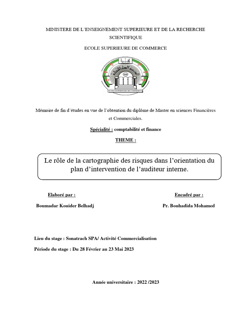 Cartographie des risques en audit interne | PDF | Audit | Risque