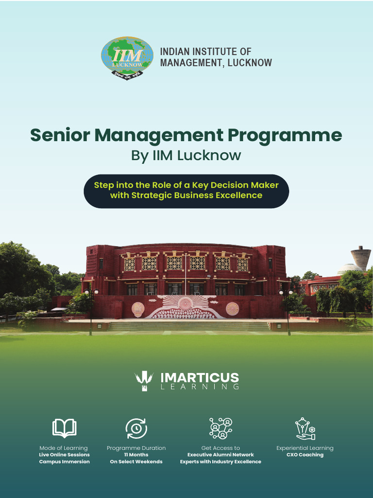 Iiml Smp Updated Pdf Leadership Strategic Management