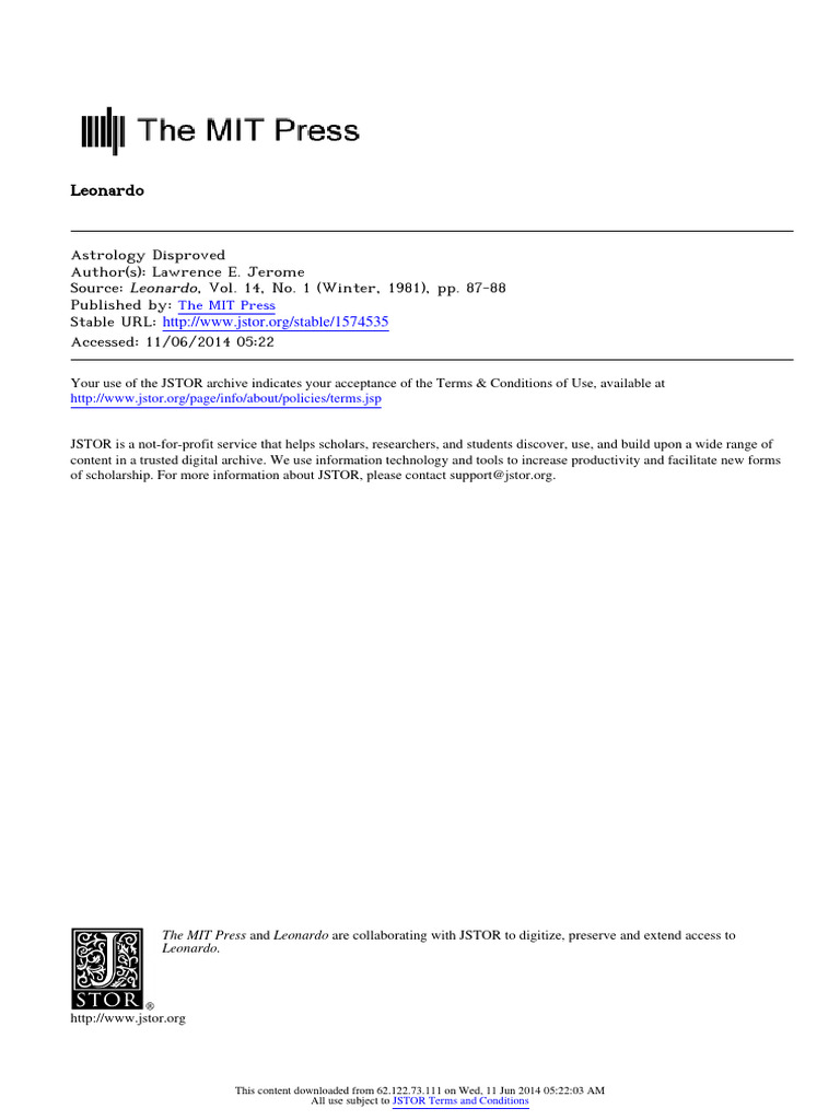 The MIT Press and Leonardo | PDF | Perspective (Graphical)