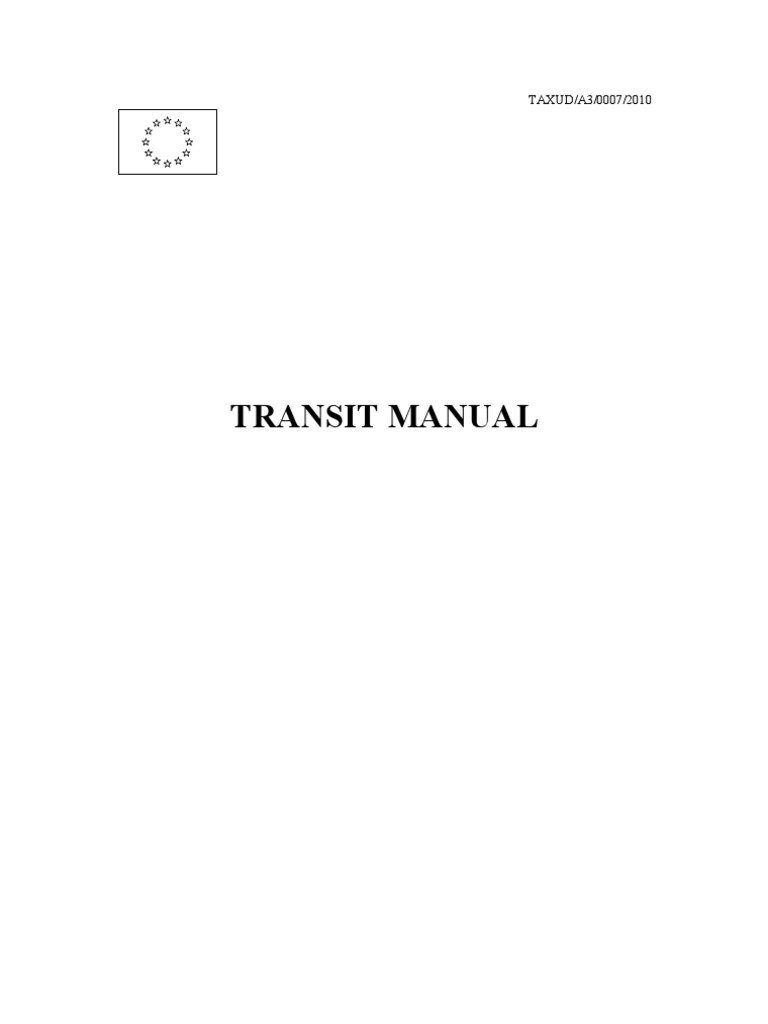 European Transit Procedure Manual | PDF | Guarantee | European