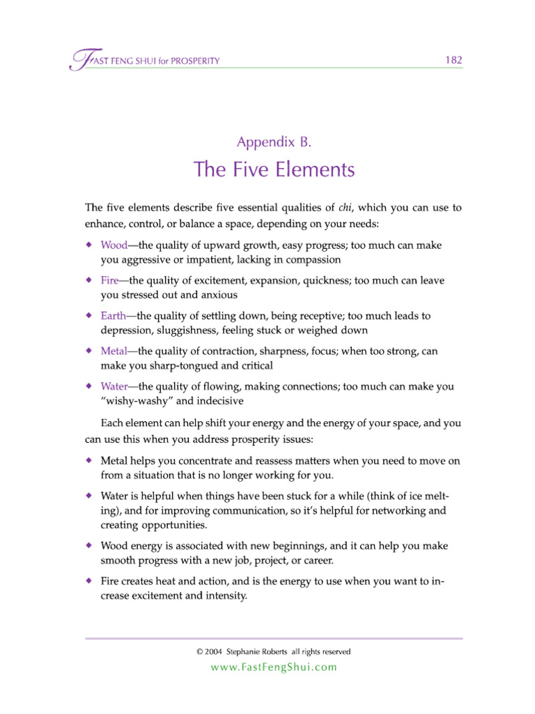 Five Elements | PDF