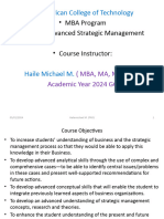 Chapter 1 Strategic Management