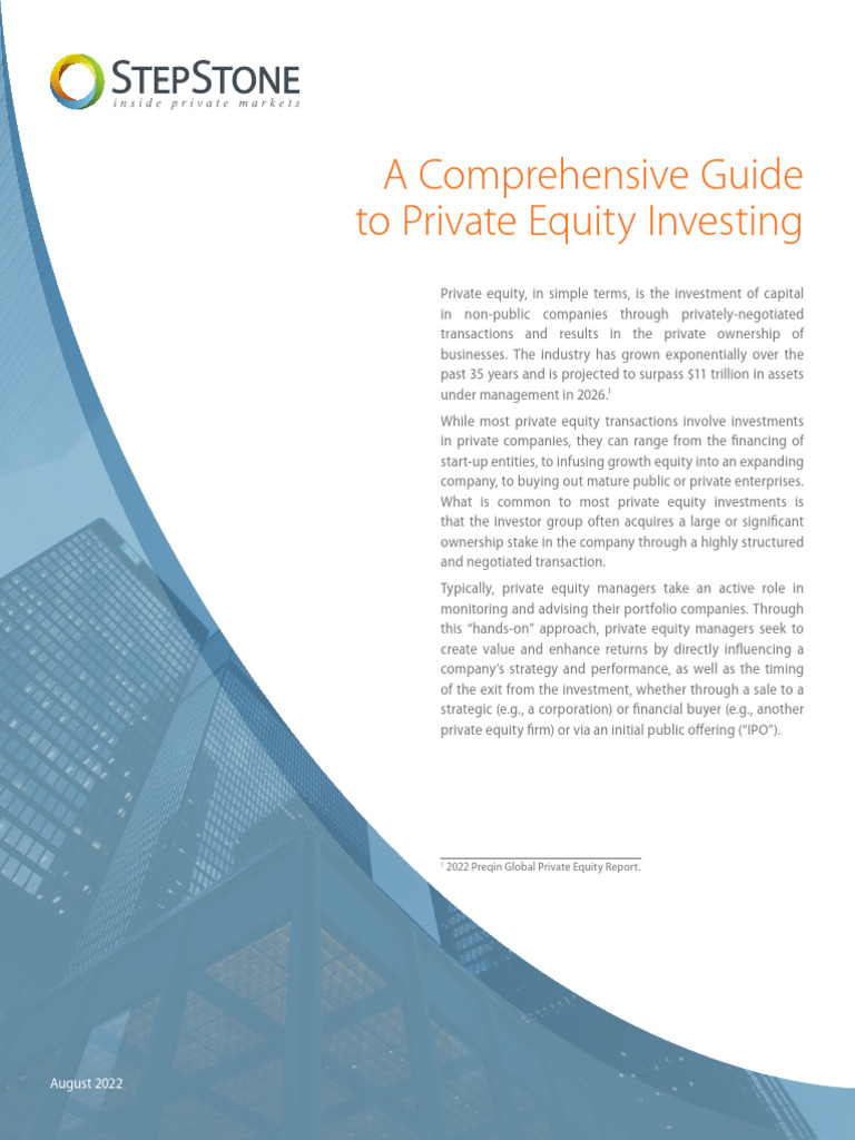 Private Equity Investing Overview | PDF | Private Equity | Venture Capital