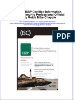 Textbook Ebook Isc2 Cissp Certified Information Systems Security Professional Official Study Guide Mike Chapple All Chapter PDF