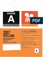 ICAS Y3 English Spelling 2017