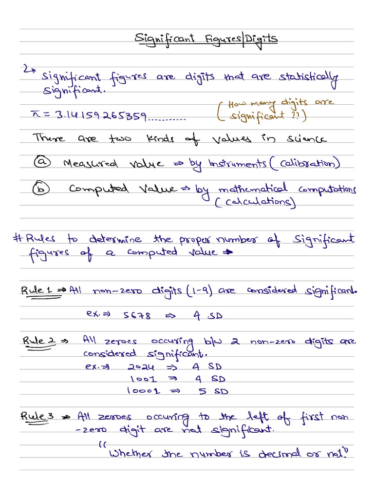 Significant Digits and ERRORS | PDF