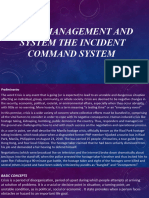 Crisis Management and System The Incident Command System
