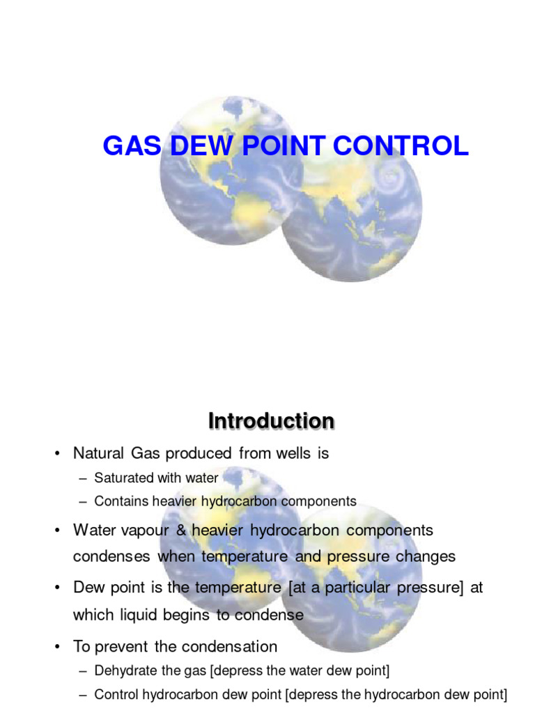 Hydrocarbon Dew Point Control Methods | PDF | Pressure | Gases