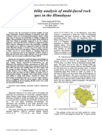 Kinematic Stability Analysis of Multi-Faced Rock Slopes in The Himalayas