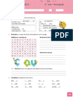 Ficha de Consolidação 3 - Ortografia 3º Ano