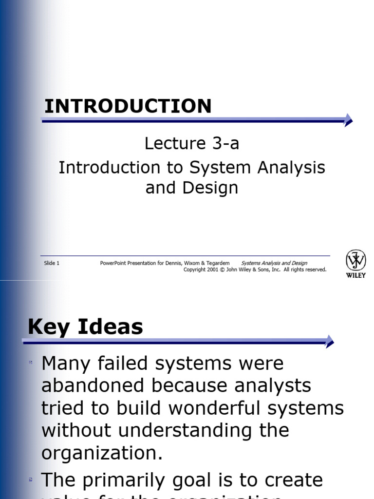 Prelim Lecture 3a System Engineering Intro To System 2 | PDF | Object ...
