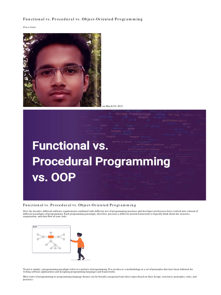 Functional vs. Procedural Vs | Download Free PDF | Object Oriented ...