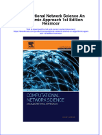 Textbook Ebook Computational Network Science An Algorithmic Approach 1St Edition Hexmoor All Chapter PDF