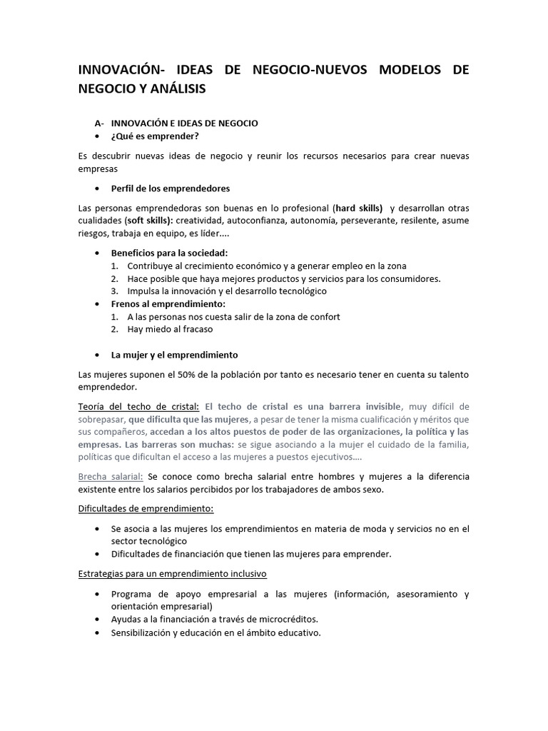 Innovación y Modelos de Negocio | PDF | Creatividad | Iniciativa ...