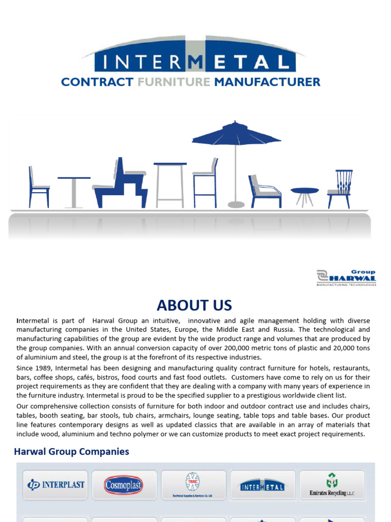 Intermetal: Contract Furniture Solutions | PDF | Dubai | Furniture