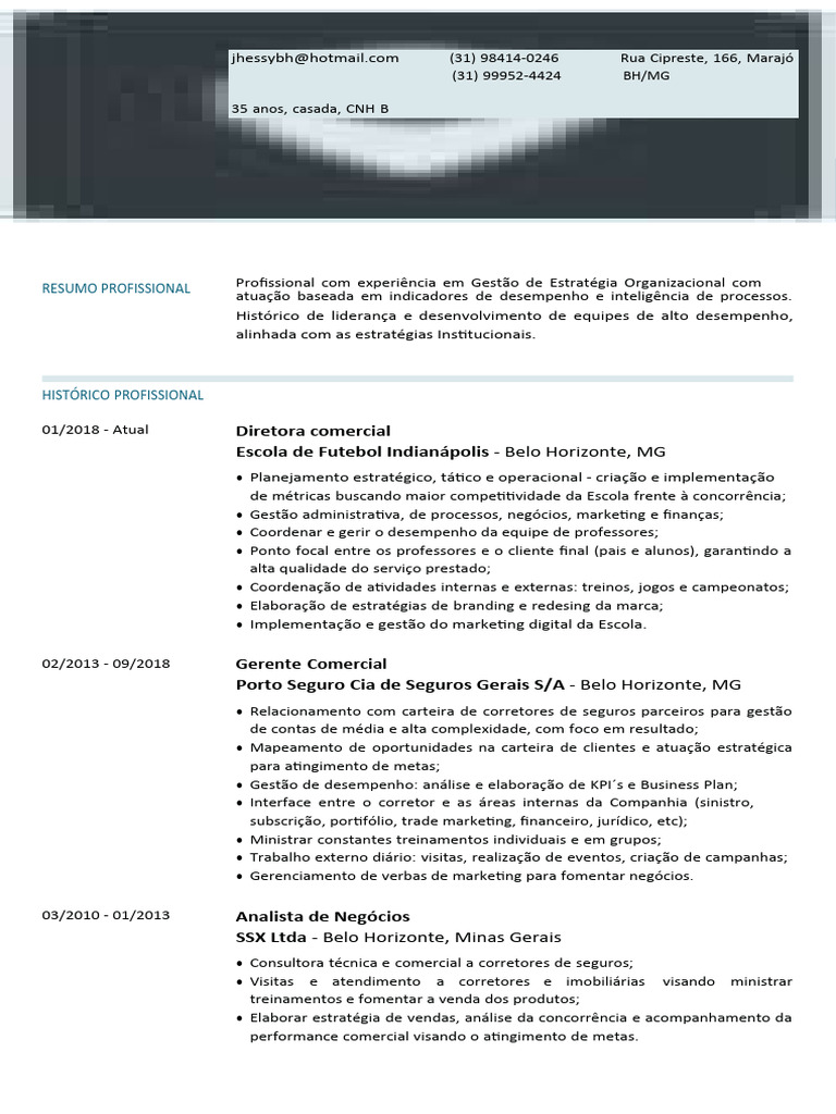 Currículo PDF 2022 Edit-1 | PDF | Marketing | Planejamento estratégico