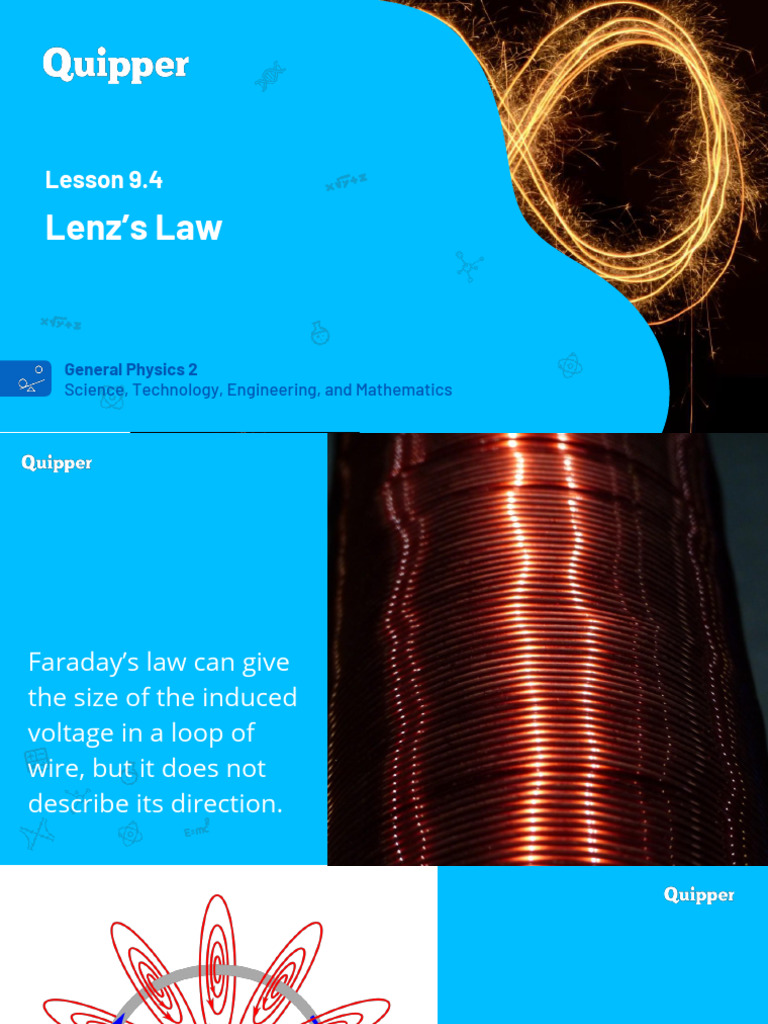 Lenzs Law Pdf Electromagnetic Induction Magnetic Field