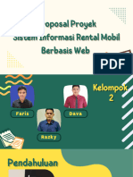 Proposal Proyek Sistem Informasi Rental Mobil