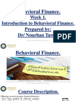 1A - Week 1 Behavioral Finance 2022.