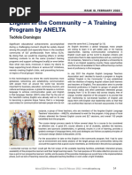 English in The Community A Training Program by ANELTA.