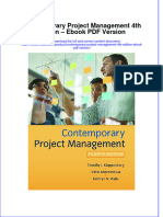 Textbook Ebook Contemporary Project Management 4Th Edition Version All Chapter PDF