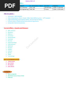 OSSC JE Syllabus