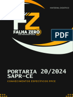 Portaria 20 de 2024 - SAPR CE - Falha Zero