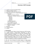 Unit 01 Overview of OOP Concepts