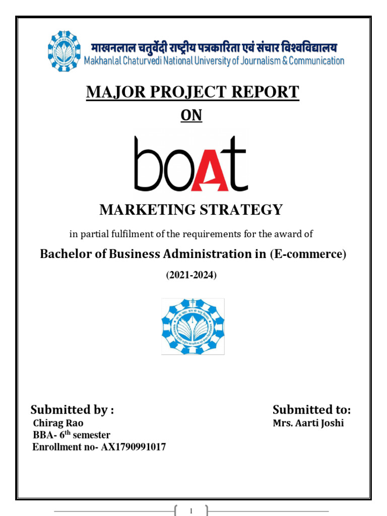 Major Project Boat Chirag Rao | PDF | Headphones | Supply Chain
