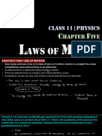 Class 11 - Physics: Aws of Otion