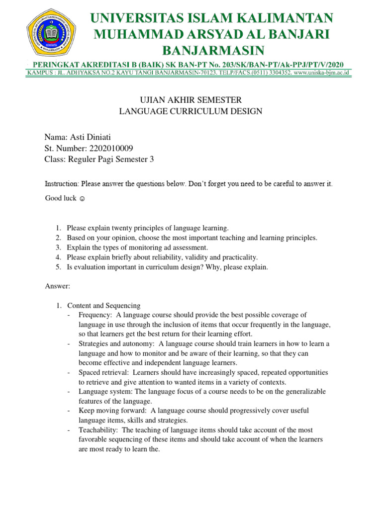 Asti diniati ujian akhir semester language curriculum design pdf