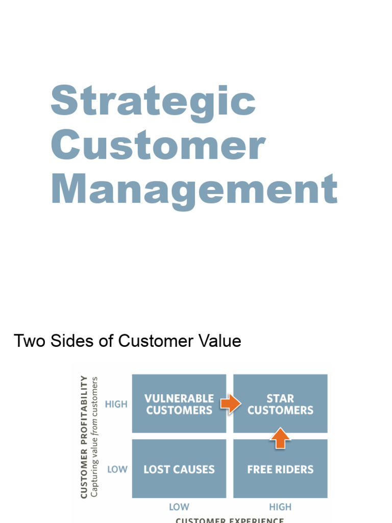 Strategic Customer Management | PDF | Economies | Private Sector