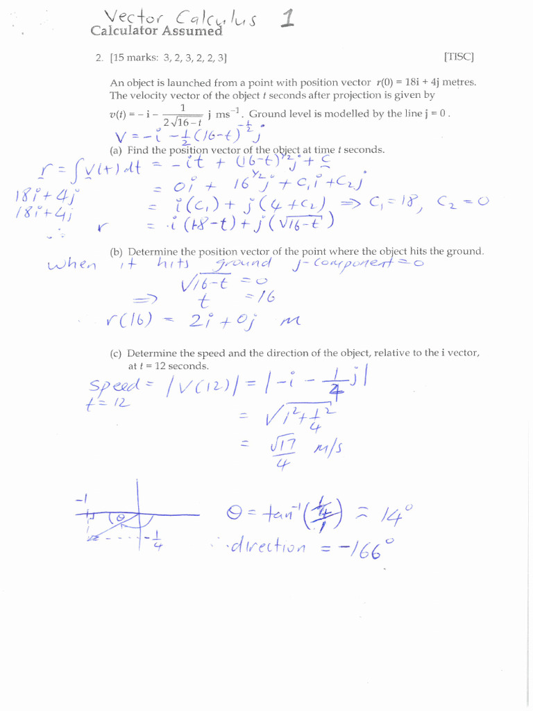 Vector Calculus Supplementary Questions 1 Sols | PDF