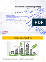 Construction Environmental Management: Dr. Xiangping XIAN