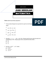001 Latih Uji Satu Ujian Sekolah Matematika SMP