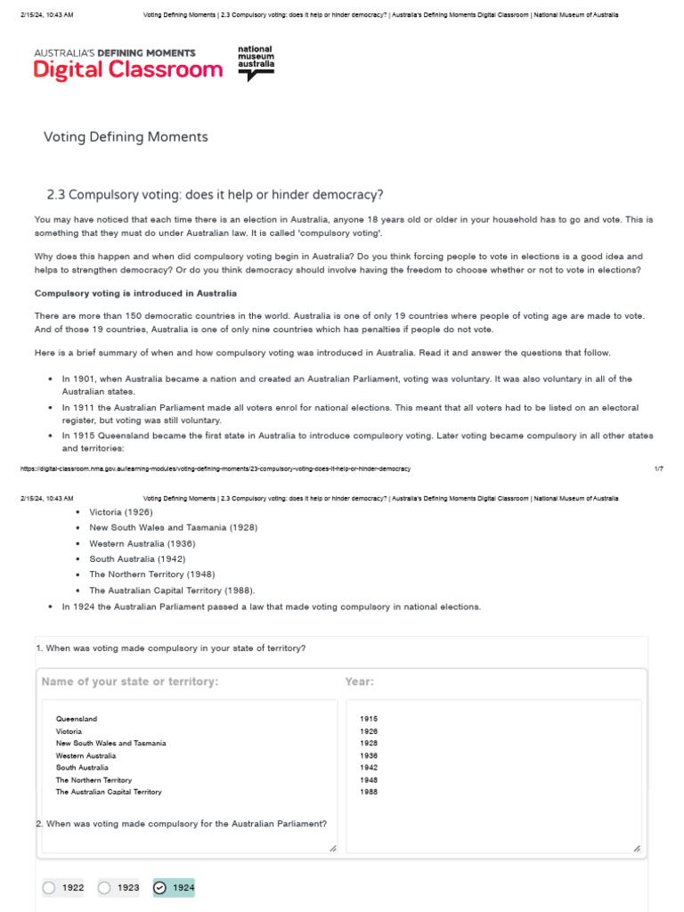 Voting Defining Moments 2 3 Compulsory Voting Does It Help Or Hinder