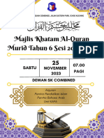 Majlis Khatam Al - Quran NOV 2023