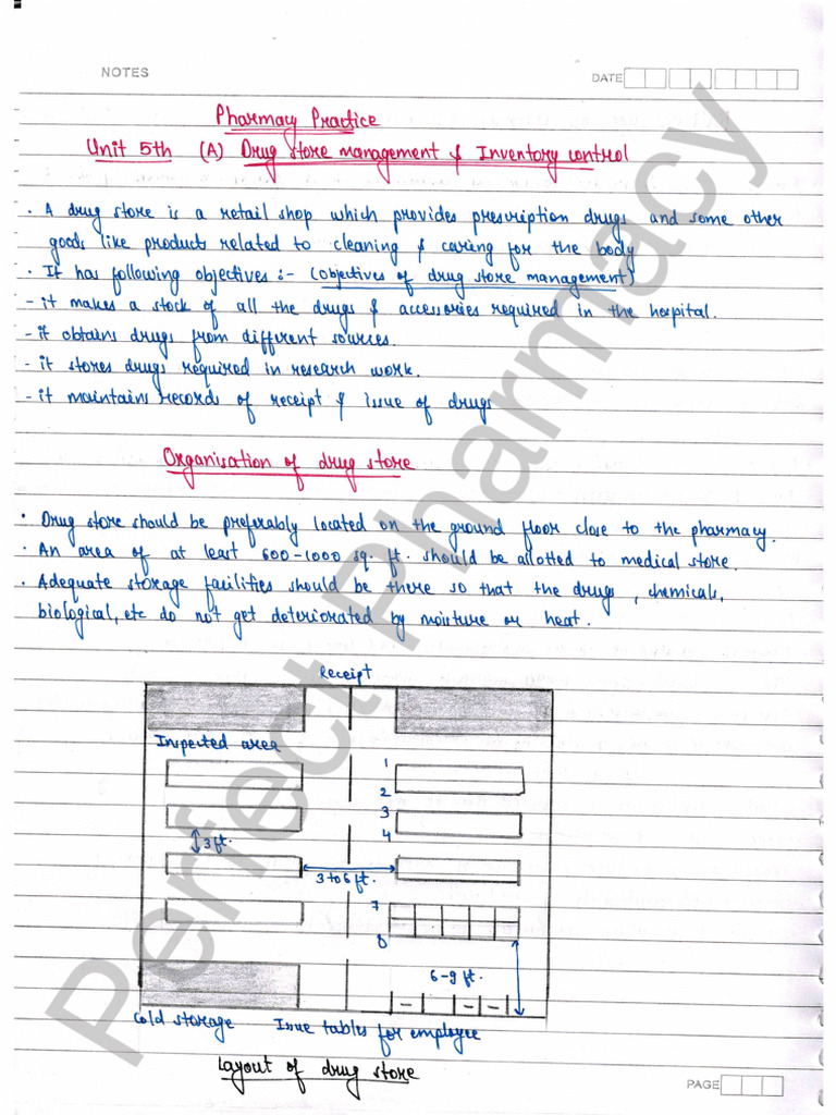 Pharmacy Practice Unit 5 Notes