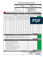 Formulário de Auditoria de Produto VDA 6.5