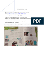 OCTUBRE 4to Grado - Ciencias Naturales Tecnología y Lengua - Materiales - Instructivo