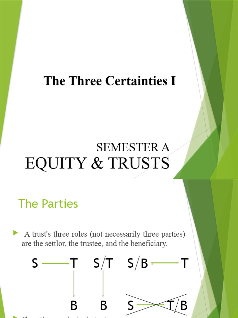 Understanding Trusts: The Three Certainties | PDF | Cryptocurrency ...