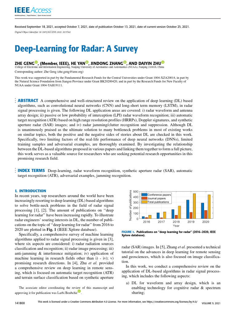 Deep Learning Applications in Radar | PDF | Deep Learning | Radar